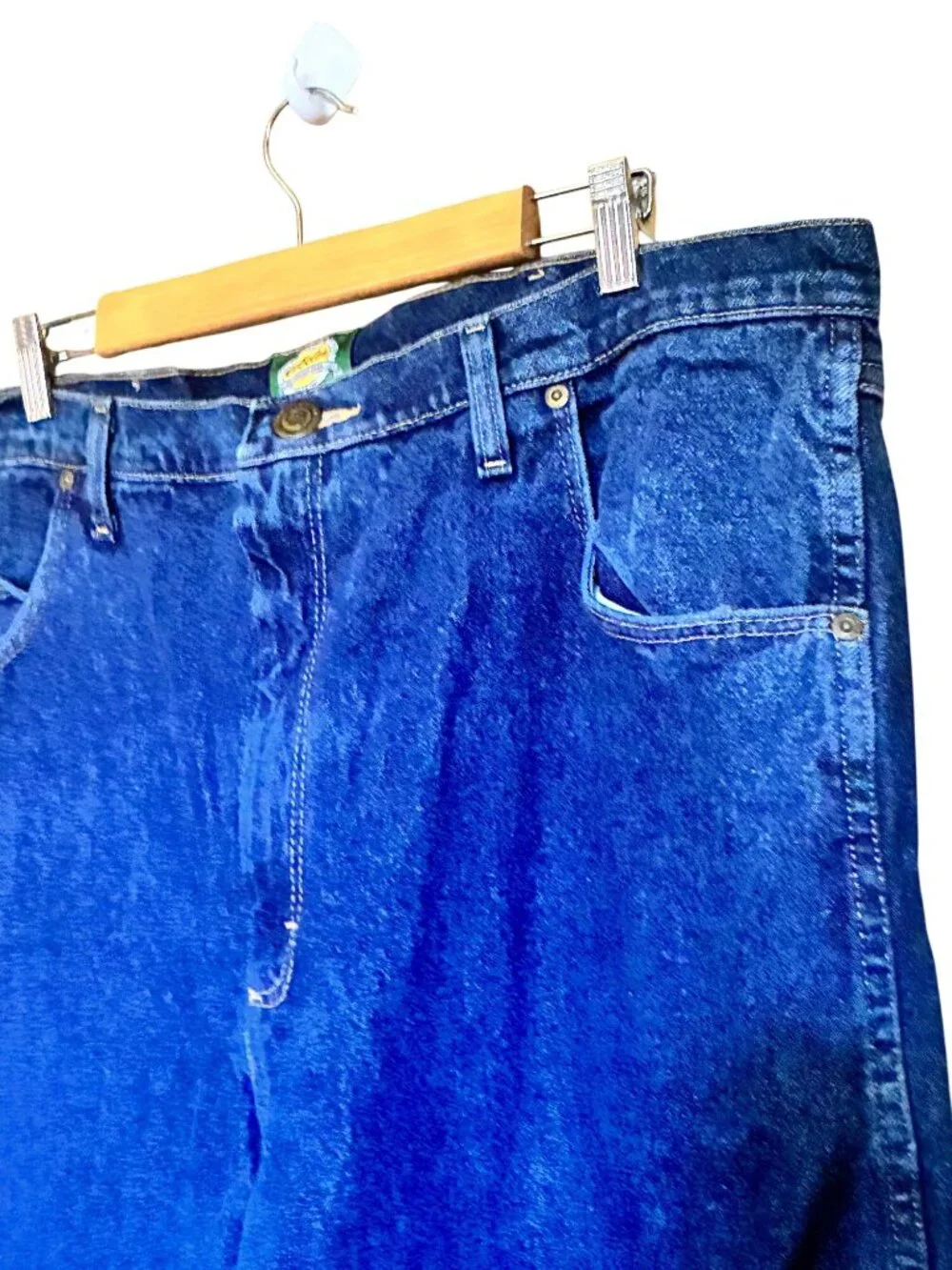 Cabelas Flannel Lined Jeans Mens 40x30 Blue Excellent Rugged Workwear 901285B